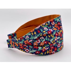 Wide Headband | Fabric Headband for Women | Scarf Retro Headband | Liberty of London | Liberty Fabrics Lasenby | Floral Headband