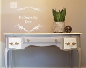 SOLD French Provincial Style Secretary, Desk, Vintage Vanity, Ladies Writing Desk, Lift Top Desk, Dressing Table, Bedside Table
