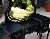 NOT AVAILABLE SOLD Example Only Vanity Desk Secretary Dresser Ladies Writing Desk Makeup Vanity Let me make one for you