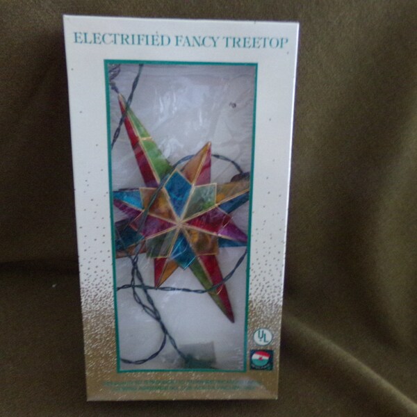Wonderful Multi Colored Star Tree Topper by Da Vinci Spa