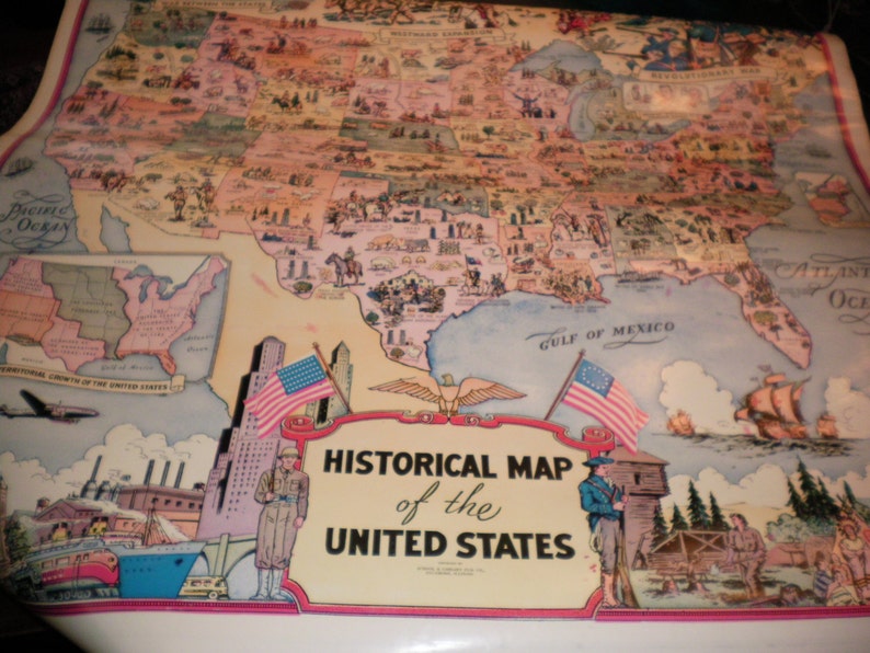 EDUCATIONAL POSTER World Map Historical
