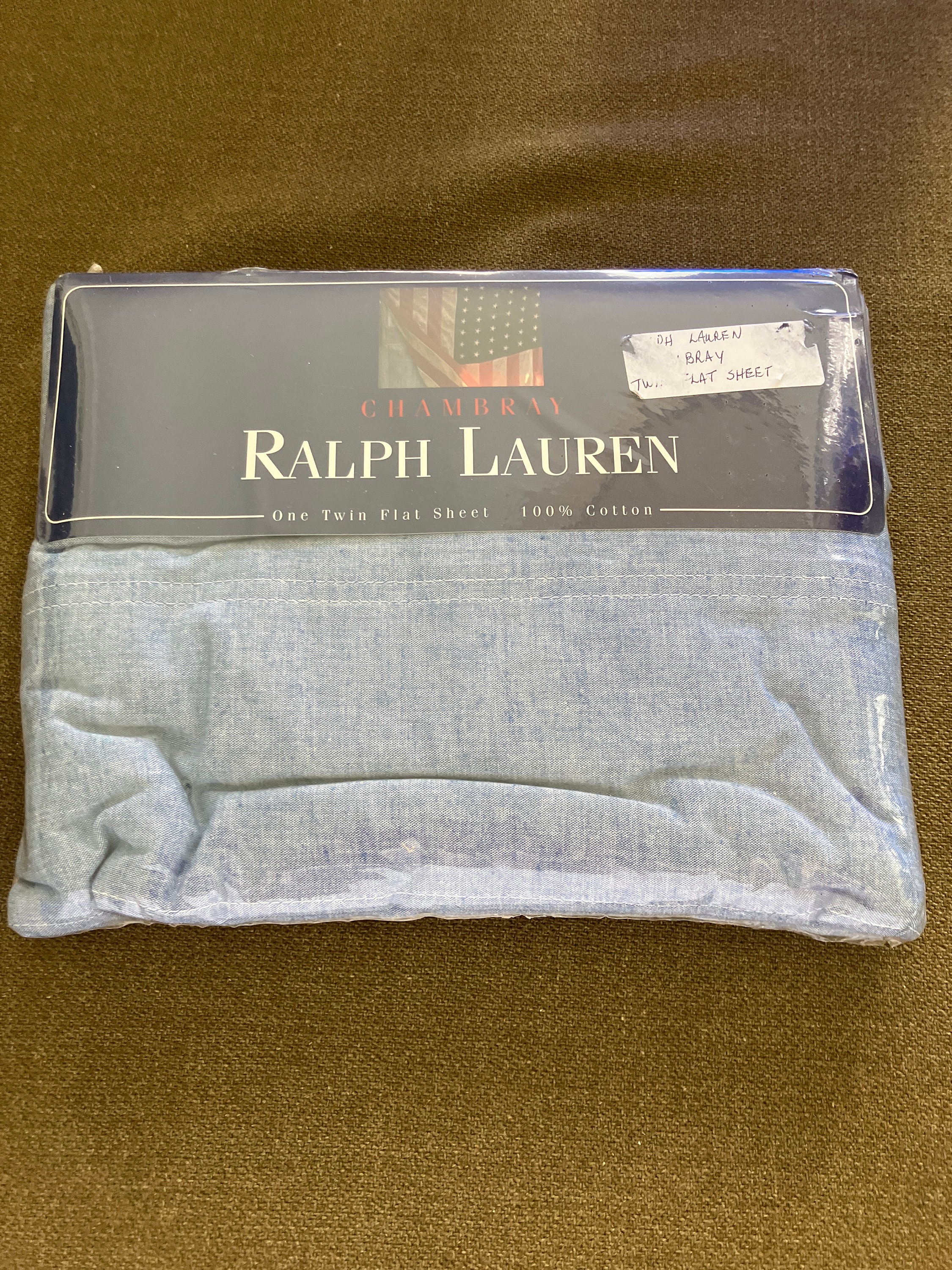 Ralph Lauren Chambray Sheet Twin - Etsy