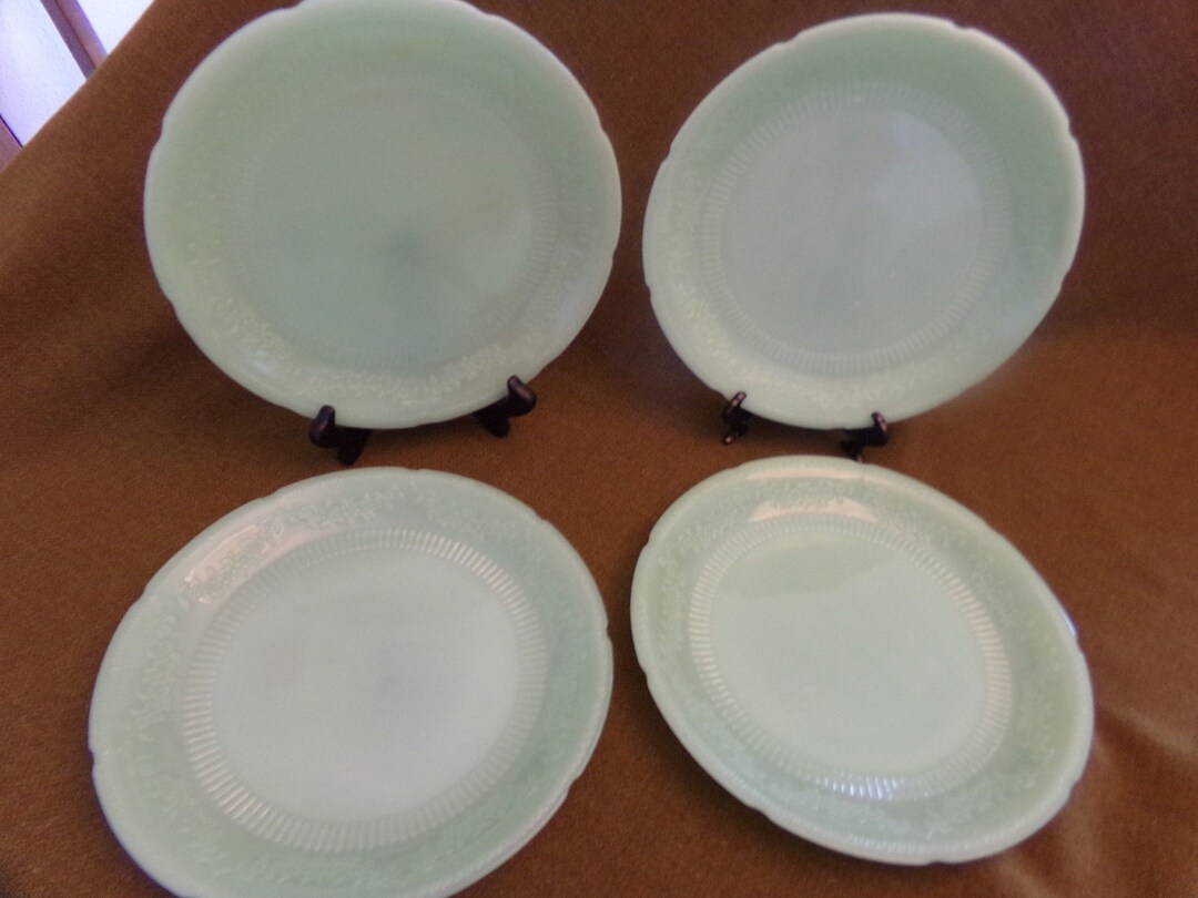 Vintage Jadeite Alice Dinner Dishes Etsy