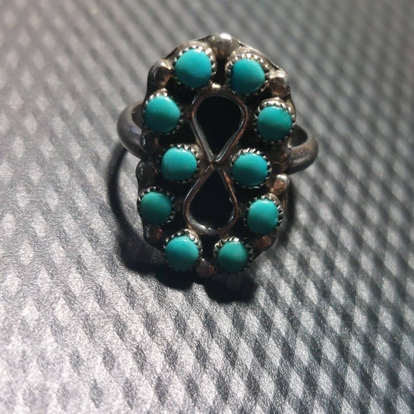 Native American Turquoise Ring, Zuni Tribe