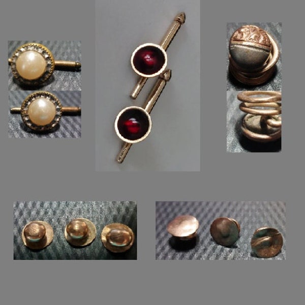 Antique Shirt Studs Etsy
