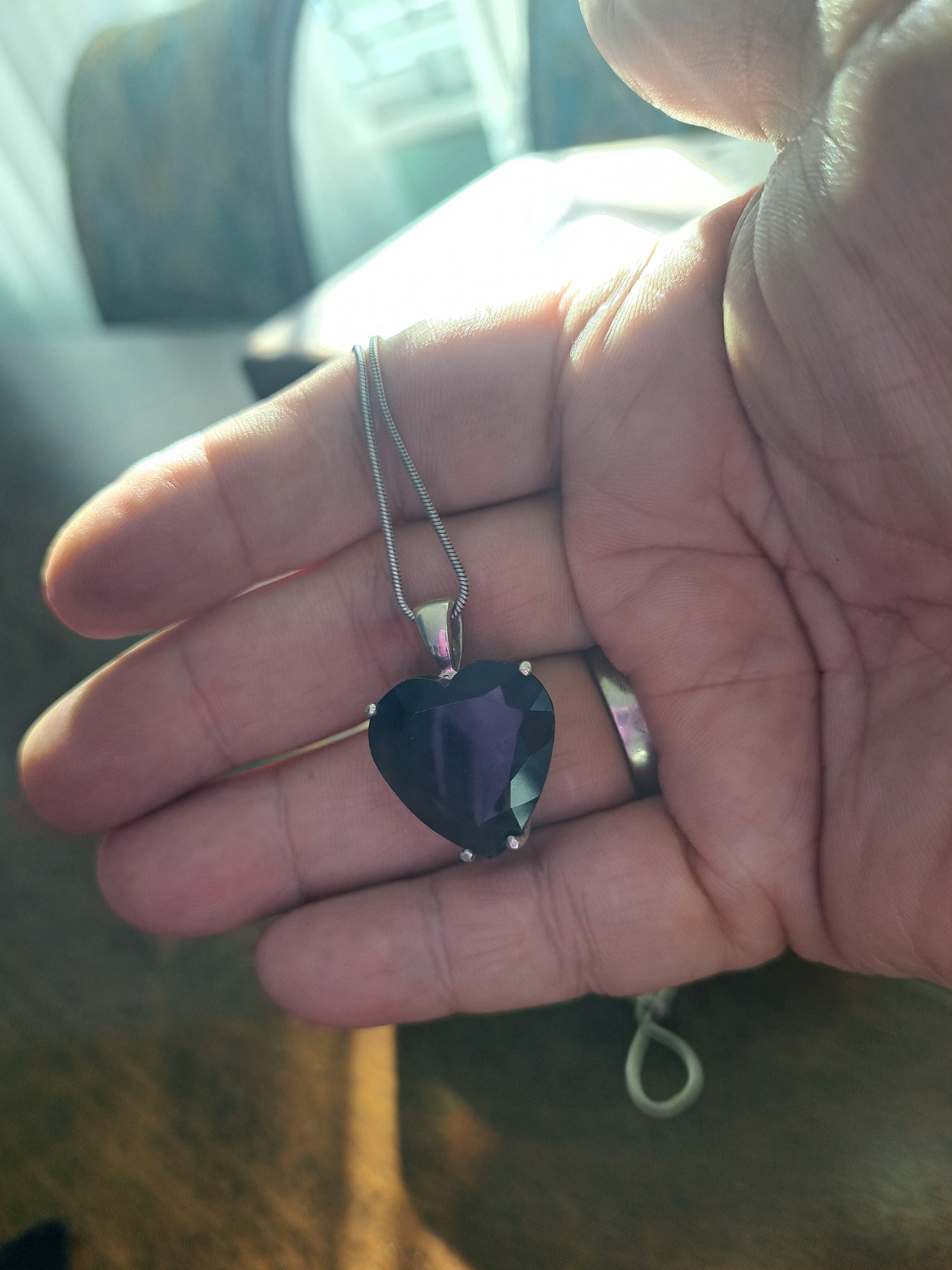 Smoky Quartz Heart Pendant in Sterling - Etsy