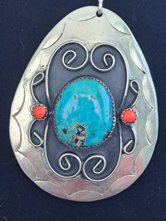 Large Native American pendant - Gem
