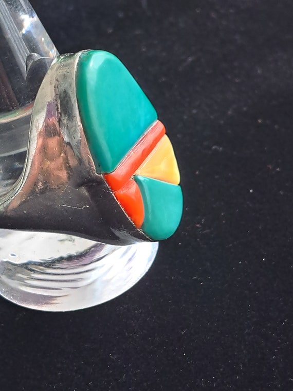 Cobblestone Inlay Ring by Iconic Native American … - image 4