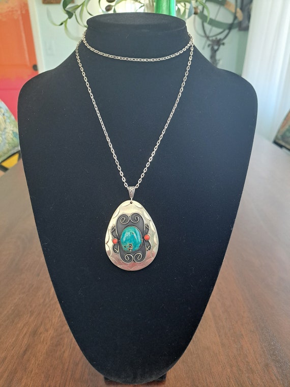 Large Native American pendant