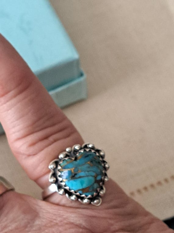 Heart Shape Ring in Sterling - image 4