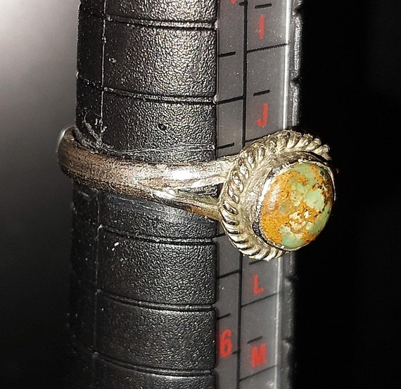 Native American OLD Turquoise Ring - image 6