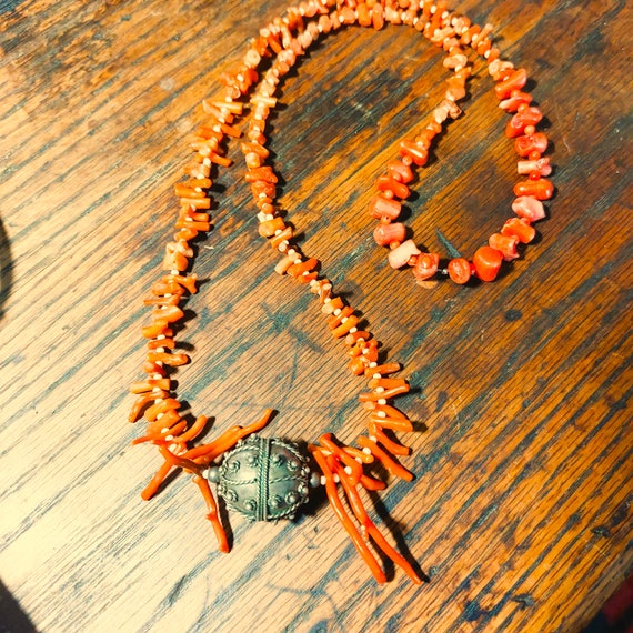 Old Moroccan Branch Coral Necklace | Beadparadise.com
