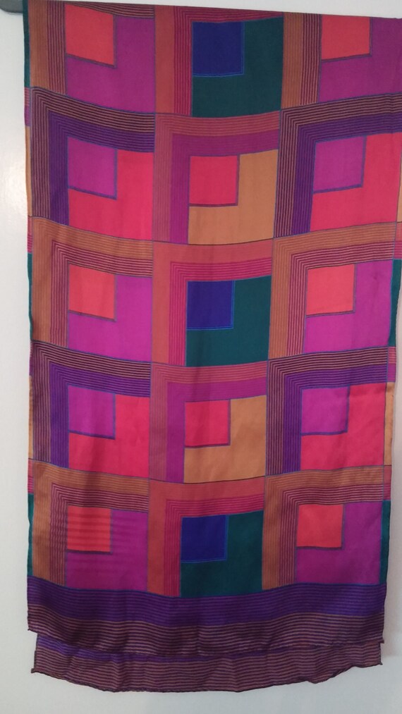 Gorgeous Reds and Golds Pure Silk Scarf