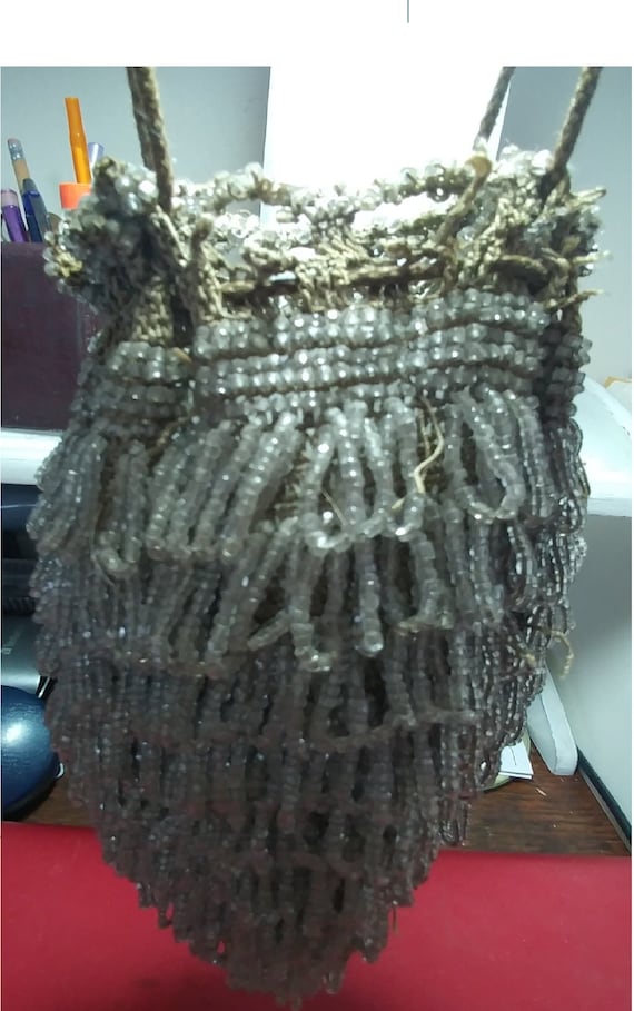 1920s beaded chandelier Drawstring bag