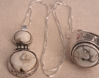 Artisan Ring and Pendant in Sterling
