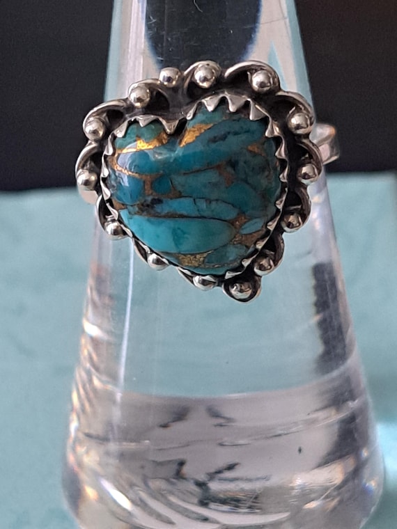 Heart Shape Ring in Sterling - image 1