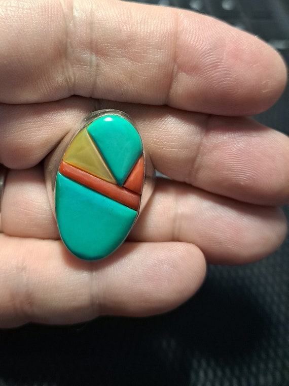 Very Important! Towering Vintage Navajo Victor Moses Begay Sterling Native American Jewelry Silver Ring Very Important! Towering Vintage Navajo Victor Moses Begay Sterling Native American Jewelry Silver Ring