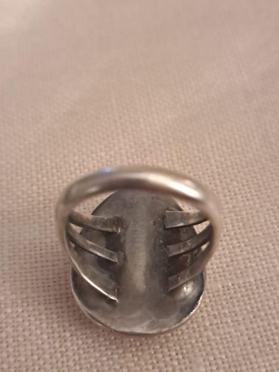 Exceptional Native American turquoise ring - image 5