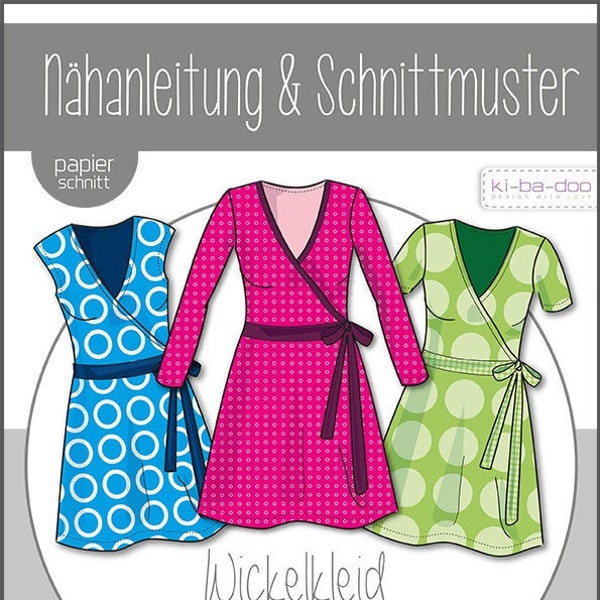 Papierschnittmuster, Schnittmuster, Ki-ba-doo, Wickelkleid