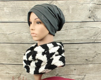 Hat, beanie, organic cotton, long beanie, choice of colors, jersey, hat, jersey hat, autumn hat, hats,