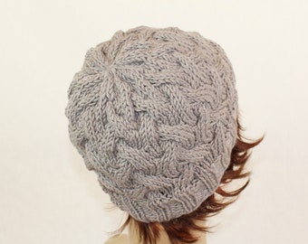Knitting pattern, instructions, knitted hat, hat, cable hat, winter hat, PDF instructions, knitting instructions