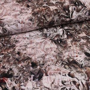 16,90/metro, maglia sportiva, tessuto yoga, jersey, tessuto, tessuti, marrone, superstrech