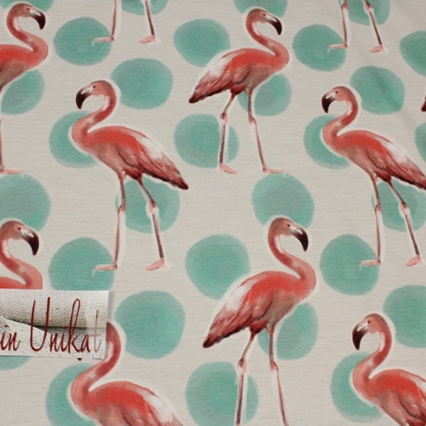 Lillestoff, 20,90 EUR/m, Flamingo, Venice, Enemenemeins, Jersey, Baumwolljersey, Stoff, Stoffe, Bio Baumwolle