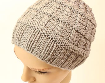 Knitting pattern, instructions, knitted hat, hat, matze, winter hat, PDF instructions, knitting instructions, hat for men, women's hat