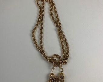 Blue Apatite Square Lariat Necklace with Tassel N95