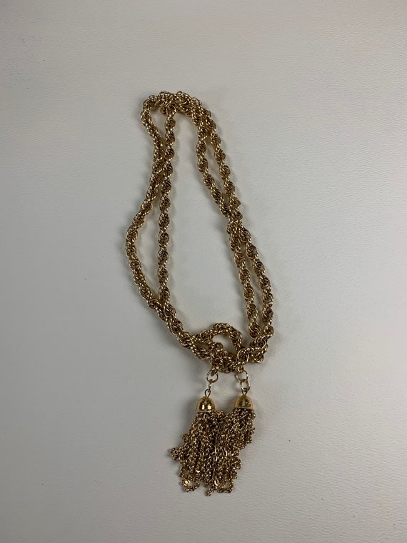 LV Monogram Necklace - GF Rope Chain – Beauty Bird Vintage