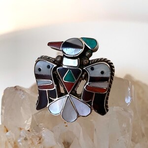 Bobby and Corrine Shack Zuni Sterling Silver and Inlay
