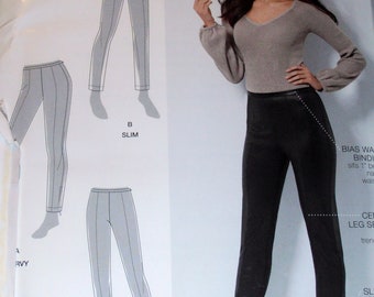 Skinny Jeans Patrón, Simplicidad 0845/8514, Pantalones vaqueros Curvy, Jeggings, Pantalones de dama, Moda de las mujeres, Ajuste delgado, Tamaño 6 - 14, Epsteam,