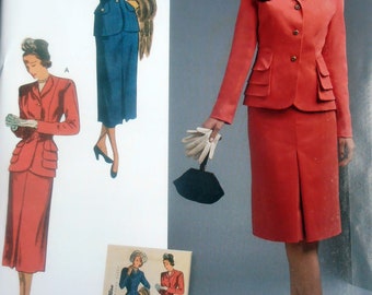 Simplicity 8463 Patron de couture pour haut jupe et ceinture Style vintage années 40 