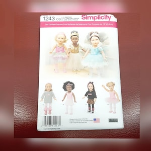 Baby doll clothing, American doll clothes, Princess, Doll Costumes, Simplicity 1243, Doll Clothes, Blouse, 18 in Dolls, doll dress, Epsteam
