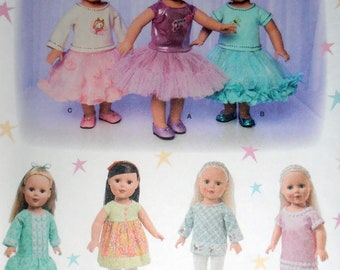 Doll clothing, Simplicity 1485, American doll clothes, Princess, Doll Costumes, Baby Doll, Dress, 18 in Dolls, doll dress, Epsteam