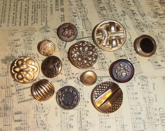 Design buttons, Commercial Buttons, Shank, Metal, Plastic, Unique, Antique Buttons, Old buttons, Crafting Supplies, Epsteam