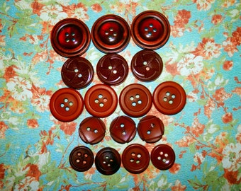 Red buttons, Vintage Buttons, Different styles and designs, Cute Buttons, Lot, Crafting supply, Quilting buttons, Epsteam