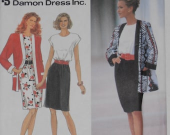 Vintage Dress and Jacket pattern, Simplicity 8346 Sewing pattern, Size 10-16, Dress pattern, Petite Dress, Epsteam