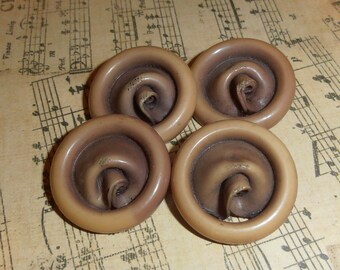 Shell buttons, Tan, Vintage Supplies, Findings, Shank, Large Old Buttons, Unique Buttons, Vintage buttons, Crafting Supplies Epsteam