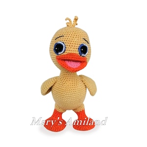 Livio Duckling the Ami - Amigurumi crochet pattern - Digital Download