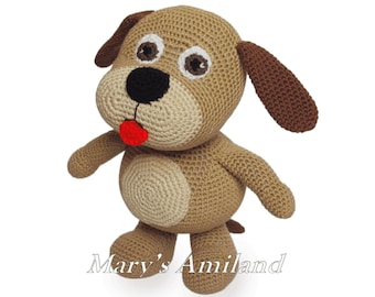 Willy Dog The Ami - Amigurumi Crochet Pattern - Digital Download