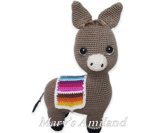 Laurence Donkey the Ami - Amigurumi Crochet Pattern - Digital Download