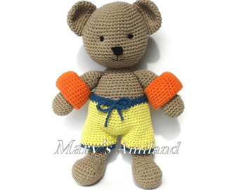 Oliver Bear The Ami - Amigurumi Crochet Pattern - Digital Download
