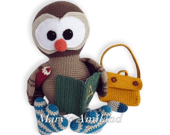 Samuel Owl the Ami - Amigurumi Crochet Pattern - Digital Download