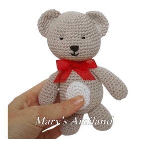 Tino Bear the Ami – Amigurumi Häkelanleitung – Digitaler Download