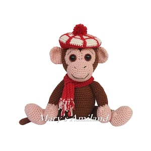 Emilio Monkey the Ami - Amigurumi Crochet Pattern / schema uncinetto - Digital Download