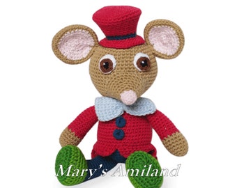 Oscar Mouse The Ami - Amigurumi Crochet Pattern - Digital Download