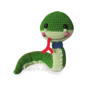 Tommy Snake the Ami - Amigurumi Crochet Pattern / schema uncinetto - Digital Download