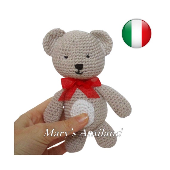 Tino L'orsetto Amigurumi Crochet Pattern Schema Uncinetto