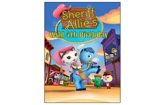 Sheriff Callie Edible Cake Topper Decoration Sugar Frosting Etsy